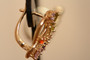 18K Gold Peacock Zircon AAA Designer Brass Earrings