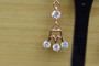 18K Gold Crown Zircon AAA Designer Dangle Brass Earrings