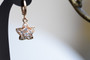 18K Gold Starfish Zircon AAA Designer Dangle Brass Earrings