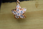 18K Gold Starfish Zircon AAA Designer Dangle Brass Earrings