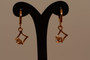 18K Gold Dia Zircon AAA Designer Dangle Brass Earrings