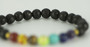 Rainbow Lava Chakra Healing Balance Beads Reiki Prayer Unisex Bracelet