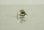 925 Sterling Silver Blue Crystal Rhinestone Cute Cat Resizable Ring