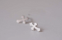 925 Sterling Silver Fashion Cross Studs Hypoallergenic Earrings