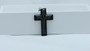 Stainless Steel Black Cross Prayer Pendant Ball Unisex Necklace Chain