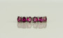 925 Sterling Silver Red Ruby Brass Earrings