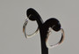 925 Sterling Silver Plated Trendy Flat Square Round Earrings