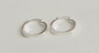 925 Sterling Silver Plated Trendy Flat Square Round Earrings