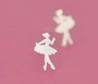 925 Sterling Silver Sweetie Ballet Dancing Girl Earrings