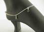 925 Sterling Silver Galaxy Star 10.75 inch Solid Anklet Expandable Women Bracelet