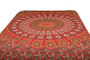 Hippie Orange Red Mandala Tapestry Bohemian Wall Hangng Throw Dorm Decor