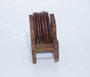 Handmade Wooden Round Coaster with Horse Cart Holder (6 - Pack)