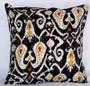 Handmade Black Kantha Threaded Pillow Cushion Covers