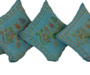 Exotic Kantha Embroidery Elephant Blue Cushion Covers Decorative Pillow Case