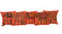 Kantha Patchwork Elephant Orange Cushion Covers Decorative Pillow Case