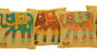 Kantha Patchwork Elephant Mustard Cushion Covers Decorative Pillow Case
