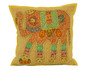 Kantha Patchwork Elephant Mustard Cushion Covers Decorative Pillow Case