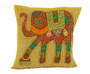 Kantha Patchwork Elephant Mustard Cushion Covers Decorative Pillow Case