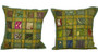 Kantha Sequence Patchwork Grey Cushion Covers Decorative Pillow Case