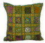 Kantha Sequence Patchwork Grey Cushion Covers Decorative Pillow Case