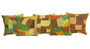 Kantha Multicolored Patchwork Green Cushion Covers Decorative Pillow Case