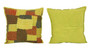 Kantha Multicolored Patchwork Green Cushion Covers Decorative Pillow Case