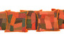Kantha Multicolored Patchwork Orange Cushion Covers Decorative Pillow Case