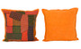 Kantha Multicolored Patchwork Orange Cushion Covers Decorative Pillow CaseKantha Multicolored Patchwork Orange Cushion Covers Decorative Pillow Case
