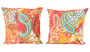 Kantha Embroidered Printed Red Cushion Covers Decorative Pillow Case