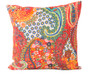 Kantha Embroidered Printed Red Cushion Covers Decorative Pillow Case