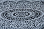 Hippie Gray Ombre Mandala Tapestry Bohemian Wall Hanging Dorm Decor