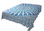 Blue Psychedelic Mandala Tapestry Bohemian Wall Hanging Throw Dorm Decor