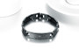 Christian Religious Spanish Prayer Jesus Black Stainless Steel Unisex Bracelet