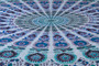White Blue Psychedelic Mandala Tapestry Bohemian Wall Hanging Throw Dorm Decor