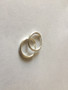 925 Sterling Silver Delicate Round Endless Hoop Earrings