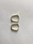 925 Sterling Silver Textured Basket Shaped Endless Hoop Earrings