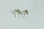 AamiraA 925 Sterling Silver Green Apple Stud Earrings