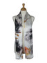 AamiraA Lovely Blossom Flower Soft Mulberry Satin Silk Stole Women Long Scarf