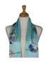 AamiraA Vintage Dishware Soft Mulberry Satin Silk Stole Women Long Scarf 