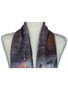 AamiraA Snowfall Night Scene Soft Mulberry Satin Silk Stole Women Long Scarf 