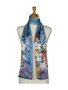 AamiraA Mesmerising Floweret Soft Mulberry Satin Silk Stole Women Long Scarf 