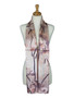 AamiraA Cream Gladiolus Flower Soft Mulberry Satin Silk Stole Women Long Scarf
