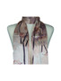AamiraA Cream Gladiolus Flower Soft Mulberry Satin Silk Stole Women Long Scarf
