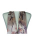 AamiraA Cream Gladiolus Flower Soft Mulberry Satin Silk Stole Women Long Scarf