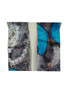 AamiraA Blue Butterfly Treasure Soft Mulberry Satin Silk Stole Women Long Scarf