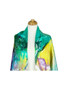 AamiraA Water Color Mulberry Satin Silk Stole Women Square Scarf