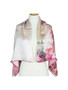 AamiraA Elegant Floret Mulberry Satin Silk Stole Women Square Scarf