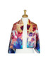AamiraA Red Flower Mulberry Satin Silk Stole Women Square Scarf 