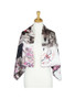 AamiraA Cherry Blossom Mulberry Satin Silk Stole Women Square Scarf 