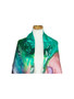 AamiraA Abstract Magic Mulberry Satin Silk Stole Women Square Scarf